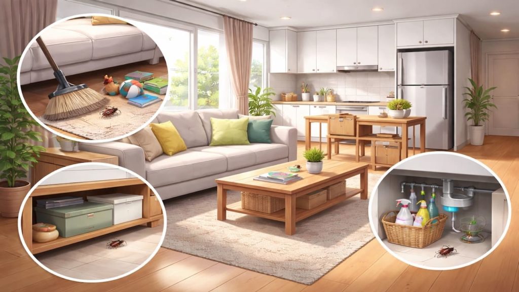 Home cockroach guide: 5 tips【Reduce hiding corners】