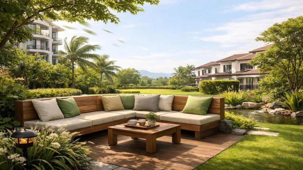 Garden bench corners done right: 5 tips【Face wind not sun for cooler afternoons】