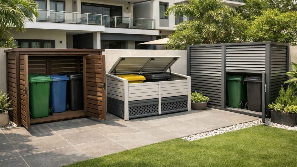 Garden bin areas that look clean: 5 tips【Hide trash while keeping airflow and access】