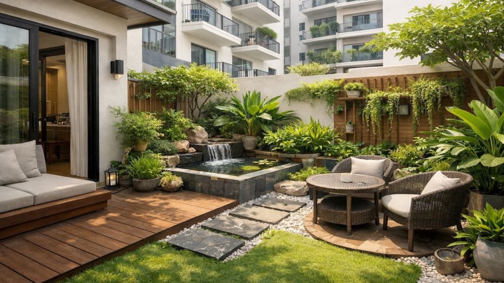 Condo-style garden design: 5 tips【Small spaces that still feel lush and open】