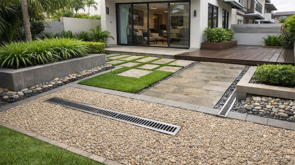 Drainage-first garden design: 5 checks【Prevent stains, damp edges, and washouts】