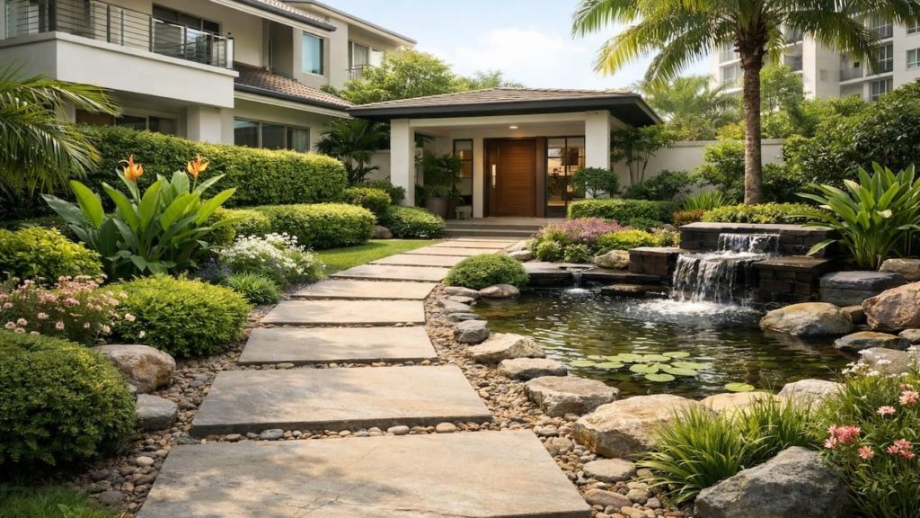 Entry garden design: 5 checks【First view that feels welcoming, not cluttered】