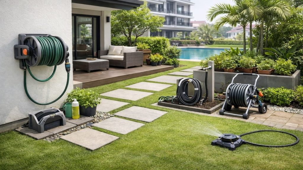 Hose-use garden design: 5 tips【Neat setup that avoids tangles and puddles】