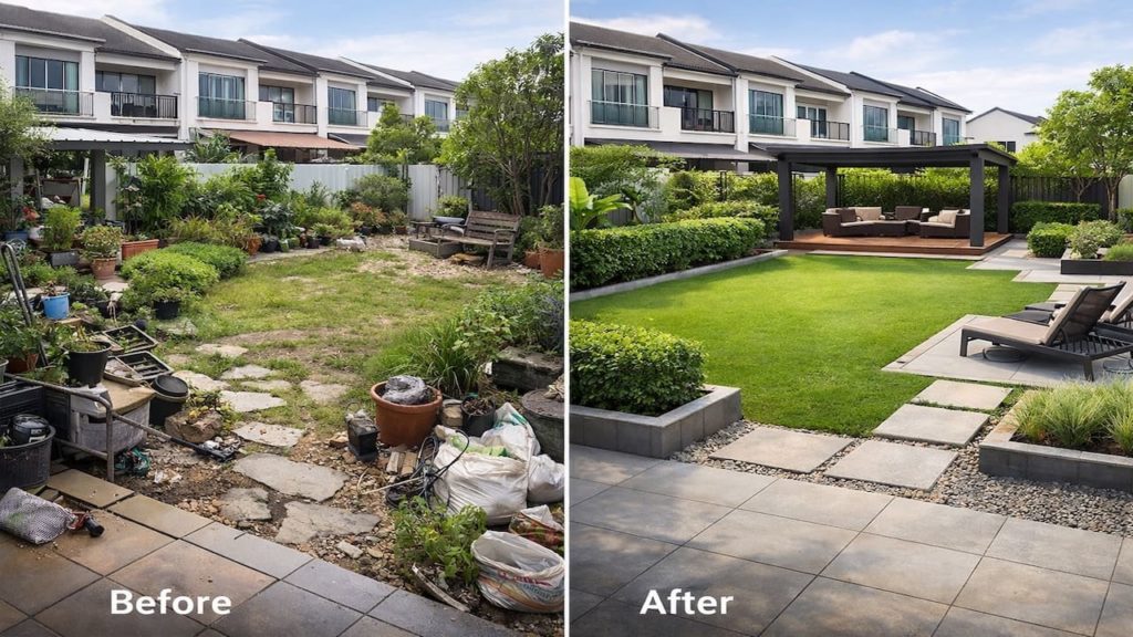 Reset a messy garden design: 5 steps【Clear clutter, rebuild zones, simplify edges】