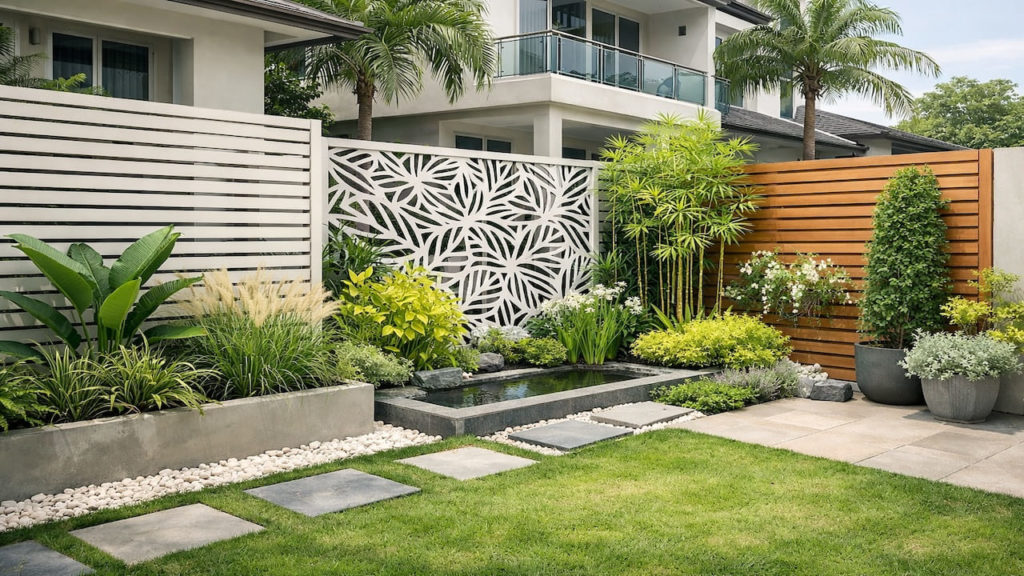 Garden design for screening: 5 tips【Light-looking panels and plants that work】
