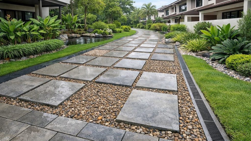 Garden design for walkways: 5 checks【Paths that dry faster after heavy rain】