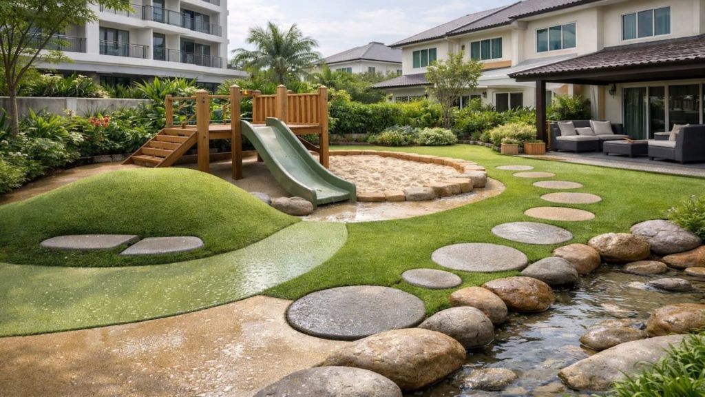 Garden plans that feel kid safe: 5 checks【Soft edges plus slip resistance in rain】