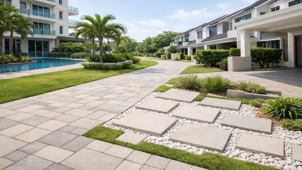 Make paving feel lighter: 5 tips【Placement and color reduce heavy bulky vibe】