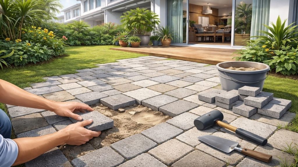 Patch garden paving without redo: 5 steps【Repair small areas without breaking the plan】