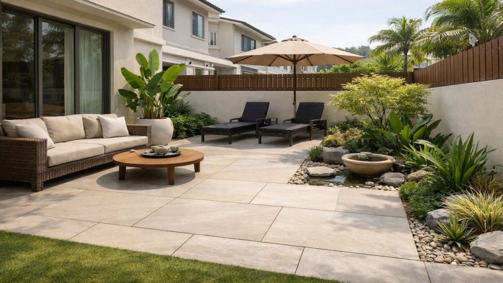 Patio paving for a small garden: 5 tips【Reduce cut lines so the space feels calmer】
