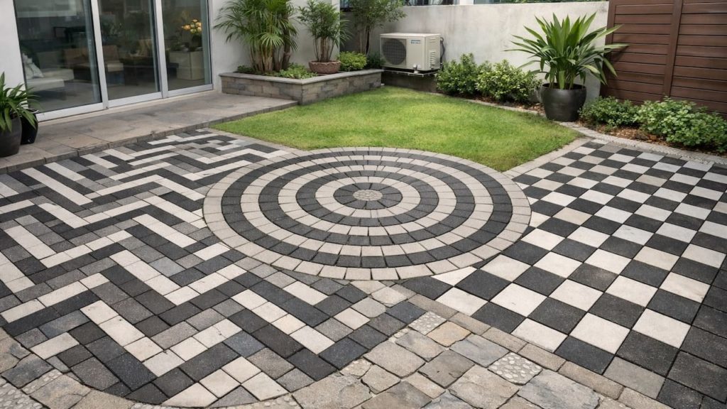Garden paving patterns to avoid: 5 mistakes【Busy lines make small yards feel tighter】