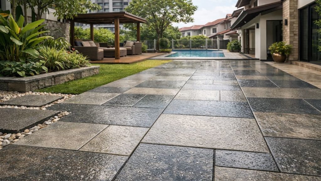 Garden paving that feels safer: 5 tips【Less slip in wet months with smart texture】