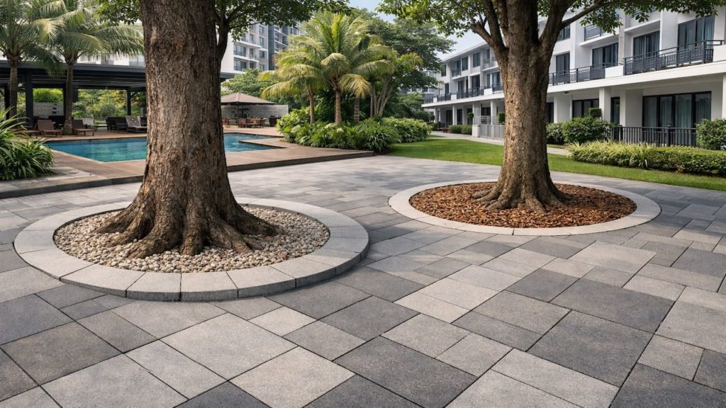 Outdoor paving around trees: 5 checks【Avoid root lift that breaks lines and joints】