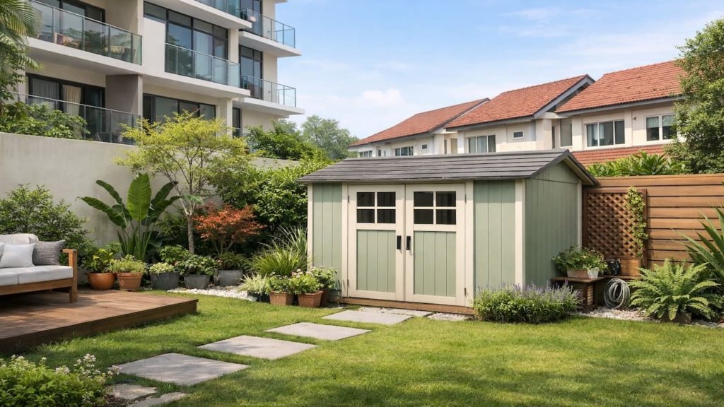 Garden sheds that don’t look bulky: 5 checks【Placement and color make it feel lighter】