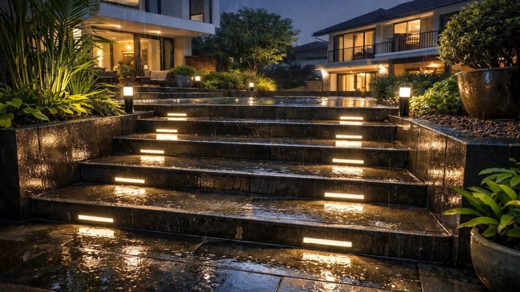 Garden step lights for wet nights: 5 checks【Safer stairs with clear edges and spacing】