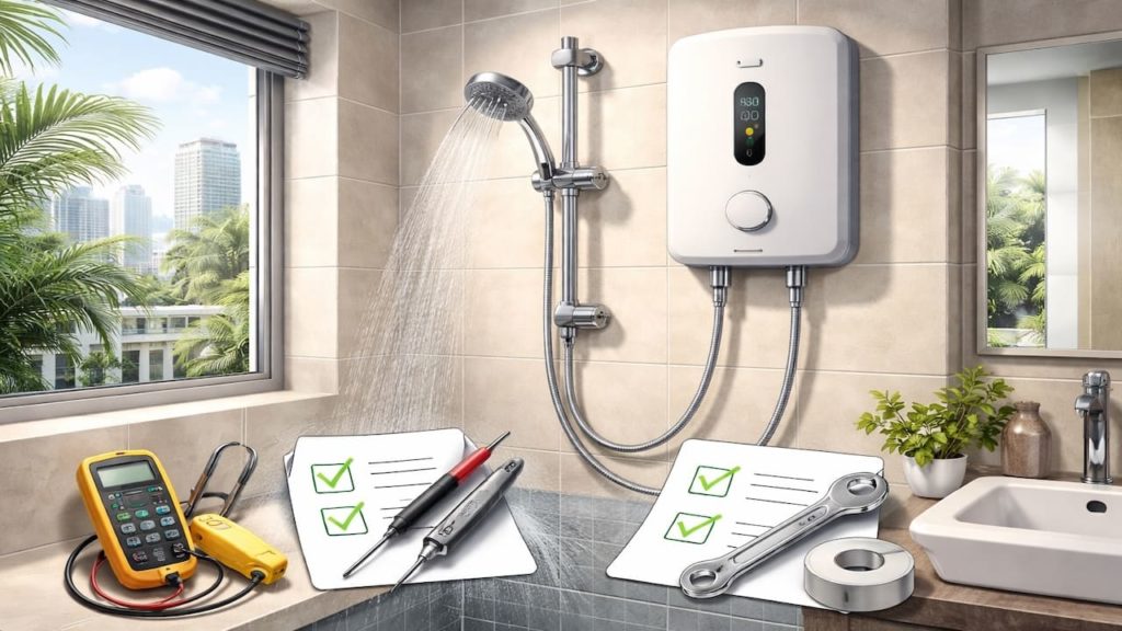 Malaysia shower heater guide: 5 checks【No shocks no leaks】