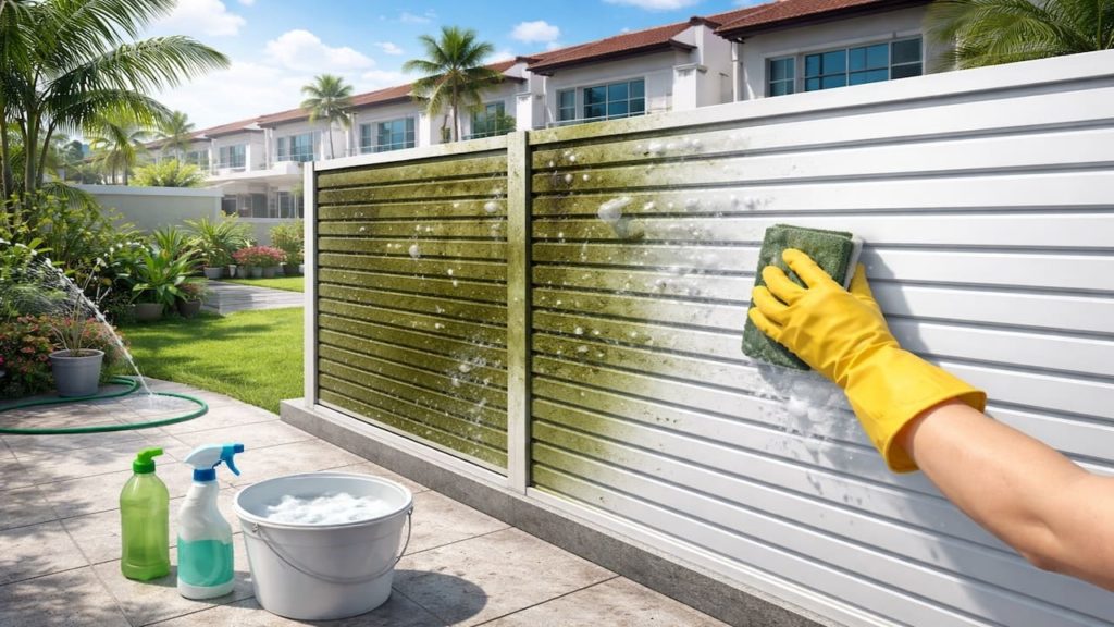 Cleaning privacy screens: 5 tips【Remove algae without damaging coatings】