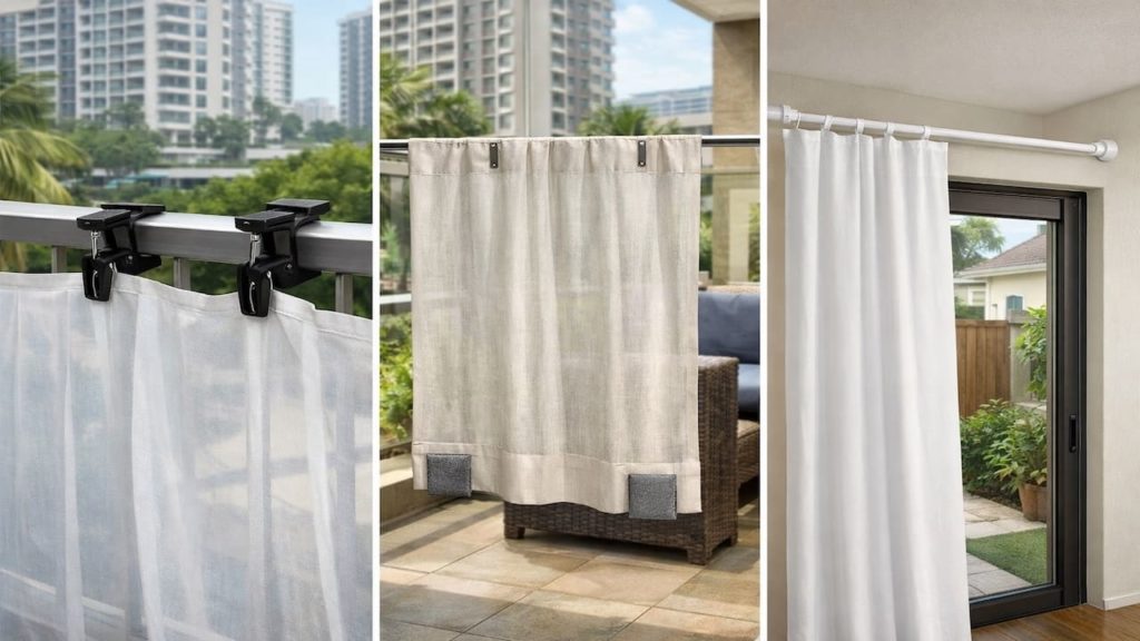 Drill-free privacy setup: 5 tips【Clamp, weight, and tension methods safely】