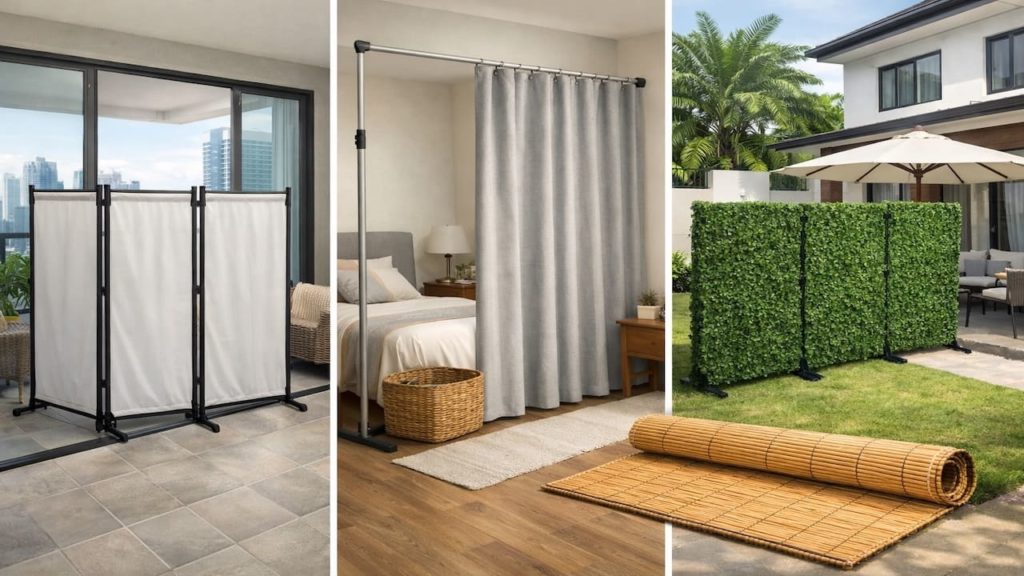 Privacy on rent: 5 tips【Temporary screens you can remove cleanly】