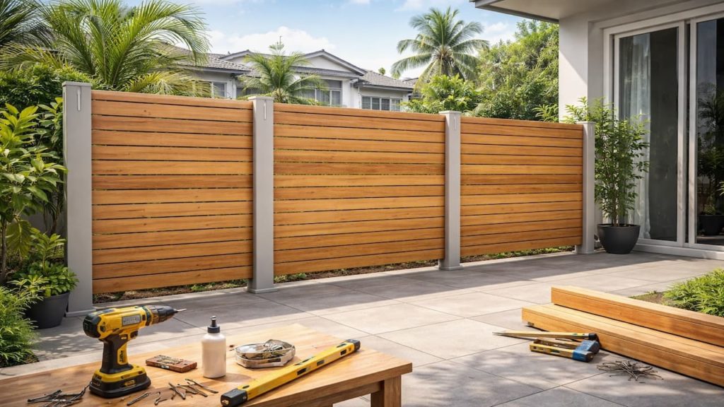 DIY privacy screens: 5 steps【Build panels that stay straight and strong】