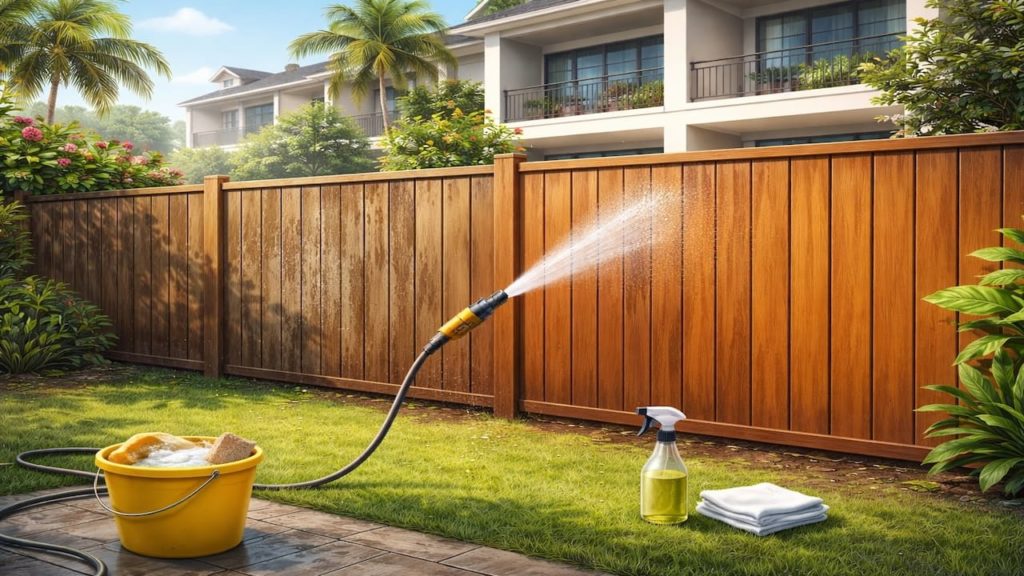 Privacy fence stain care: 5 checks【Stop rain marks from settling deep】