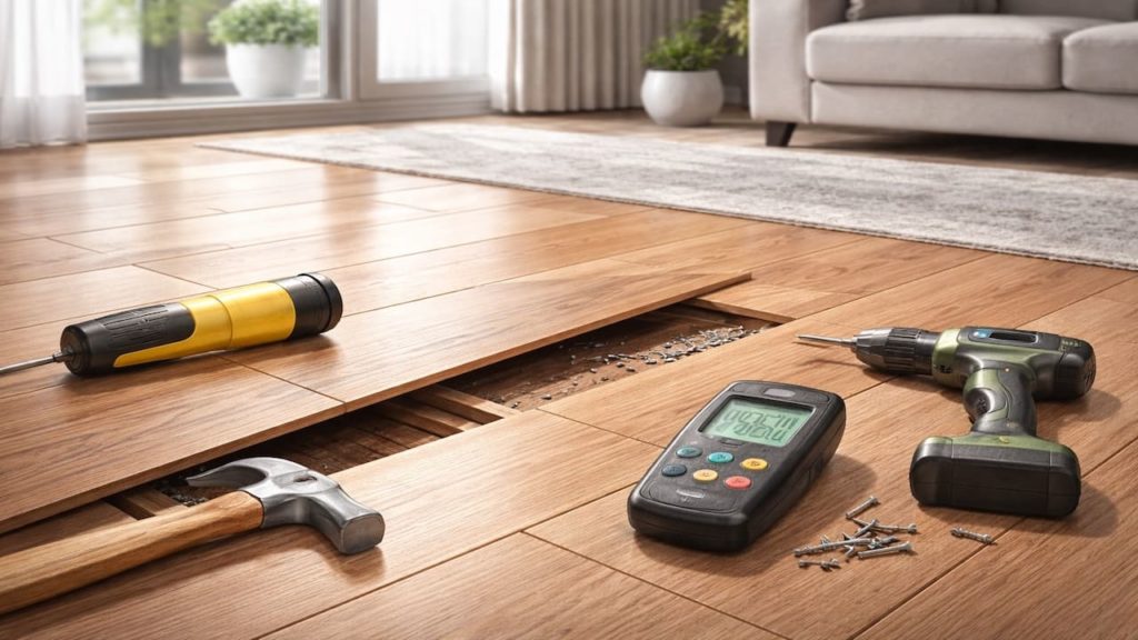 Repair floor squeaks: 5 checks【Loose boards and moisture movement】