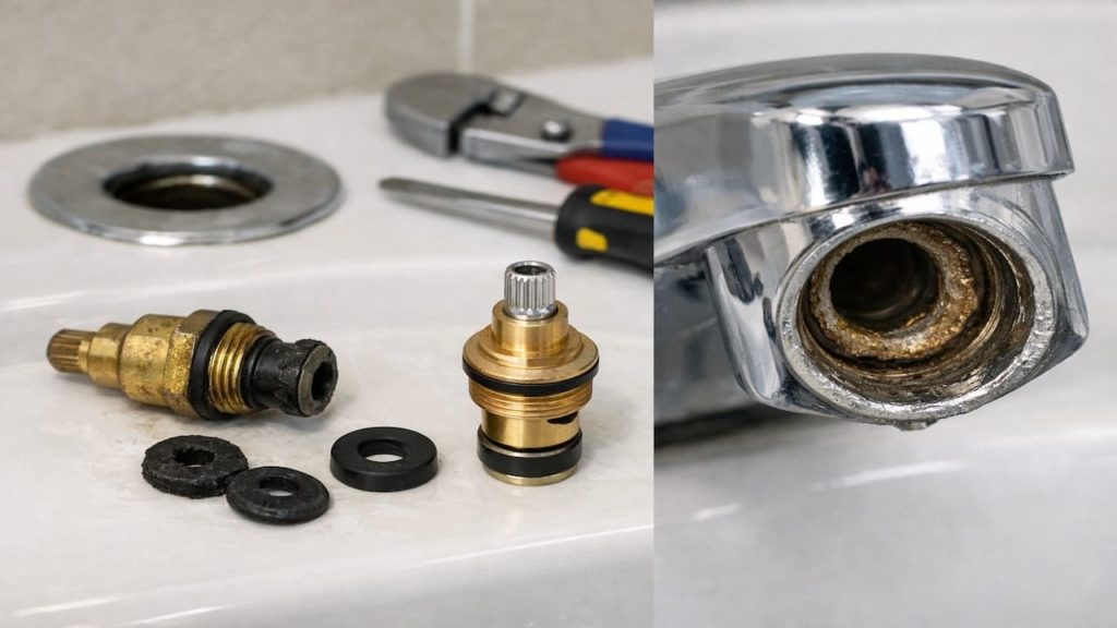 Repair leaking tap: 5 checks【Washer wear and valve seat issues】