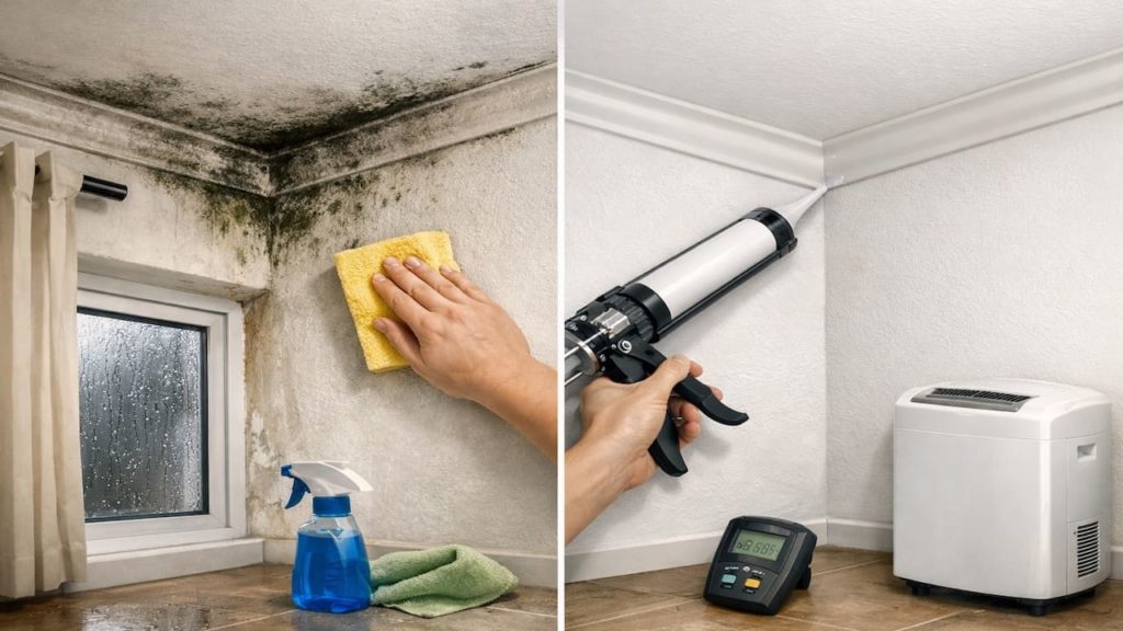 Repair moldy corners: 5 checks【Stop moisture trapped in rooms】
