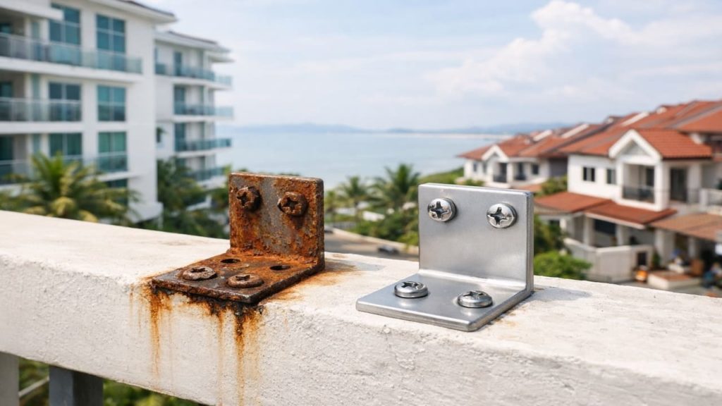 Repair rusted brackets: 5 signs【Fasteners failing in salty air】