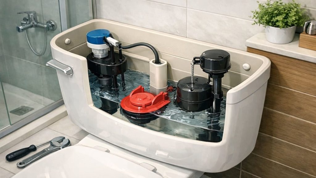 Repair toilet running: 5 fixes【Flapper seals and float settings】