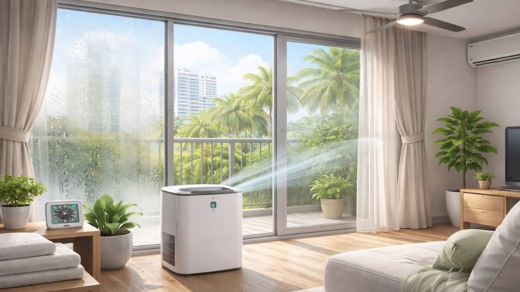 Repair window condensation in Malaysia condos with humidity control