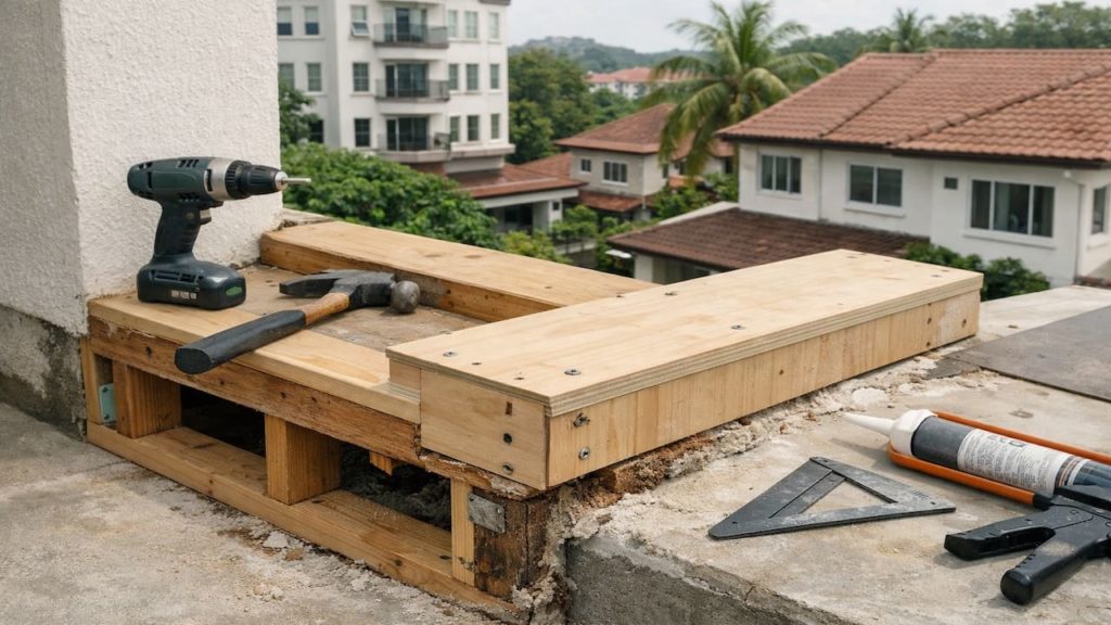 Repair wood rot edge: 5 steps【Rebuild structure before sealing】