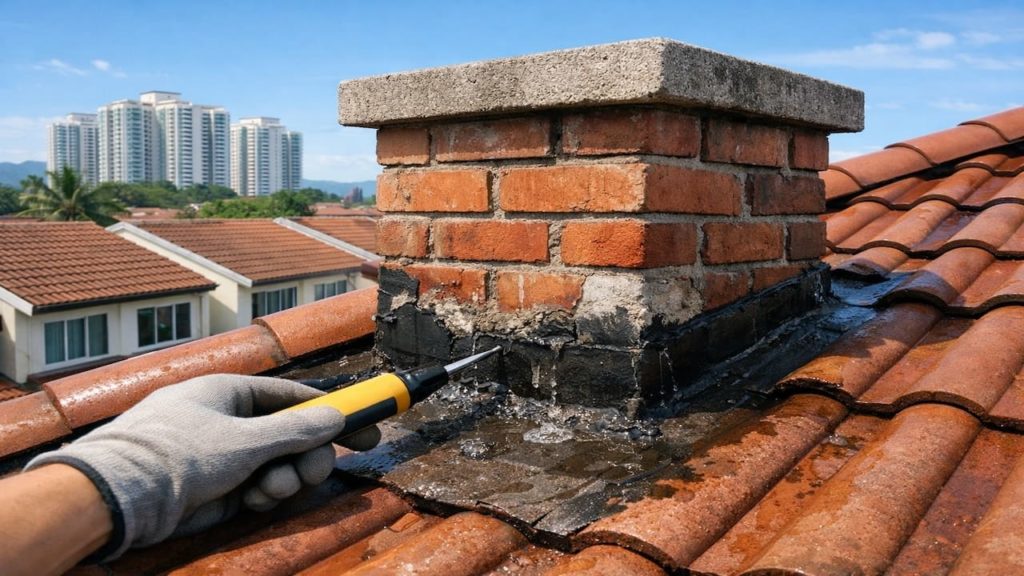 Roof leak around chimney: 5 checks【Seal failures that appear in wet season】