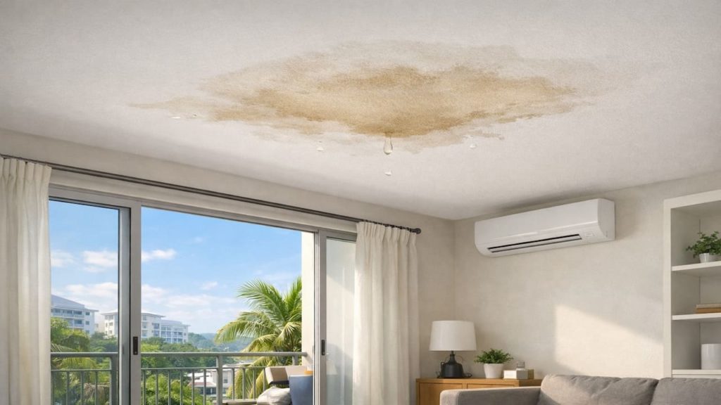 Roof leak ceiling stain: 5 checks【Find the source not the stain】