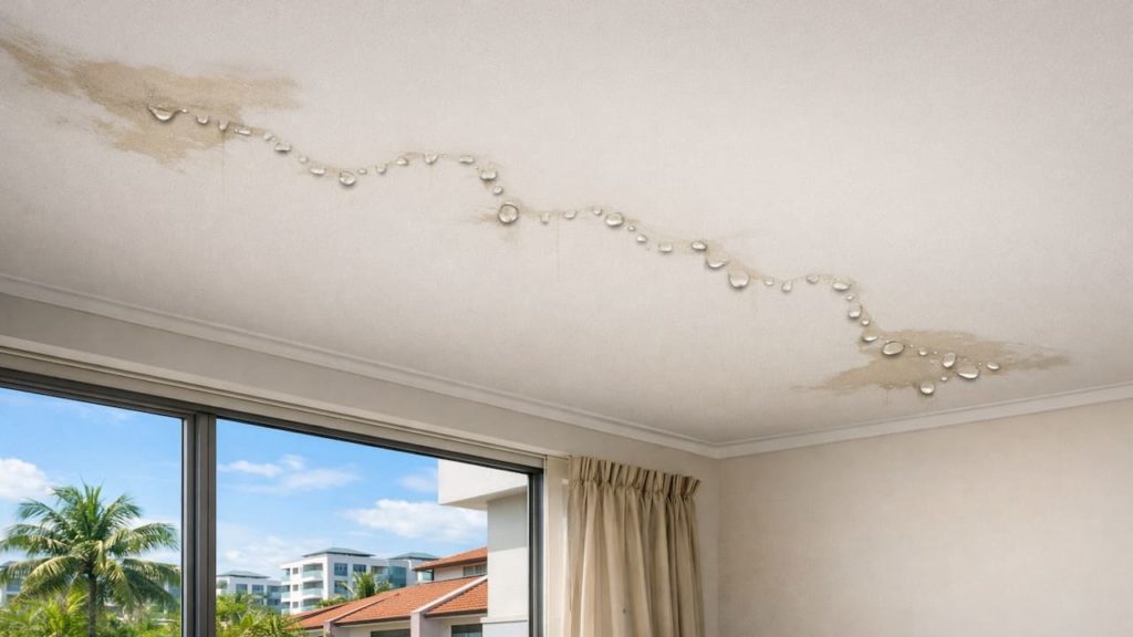 Roof leak water mark map: 5 steps【Trace the path using drip points】