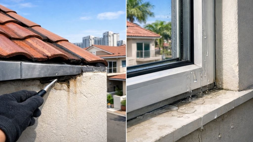 Roof leak near window: 5 checks【Flashing gaps and frame seepage】