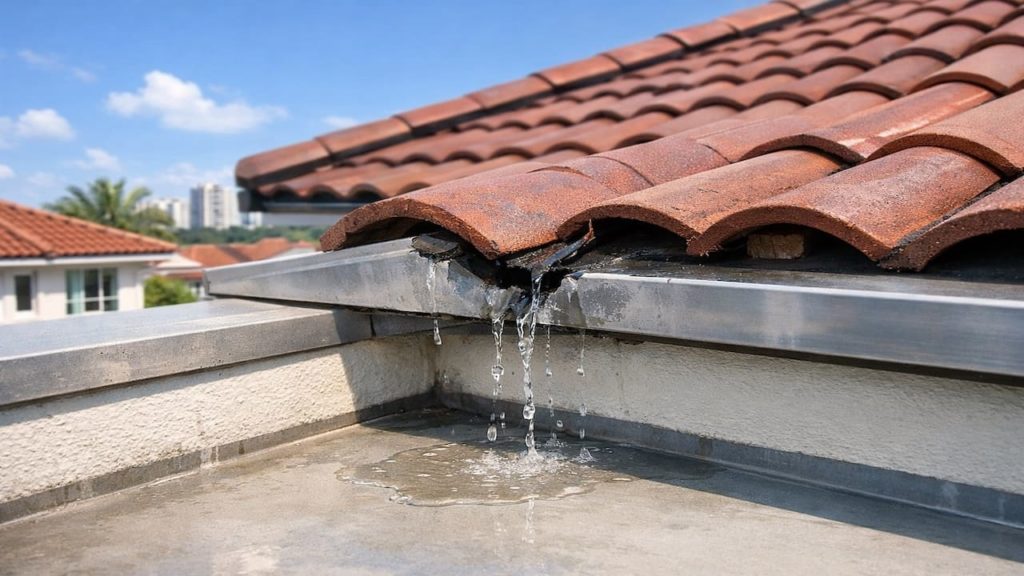 Roof leak from roof joint: 5 signs【Movement opens gaps over time】