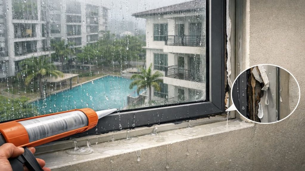 Malaysia window leak guide: 5 checks【Fix seals in rain】