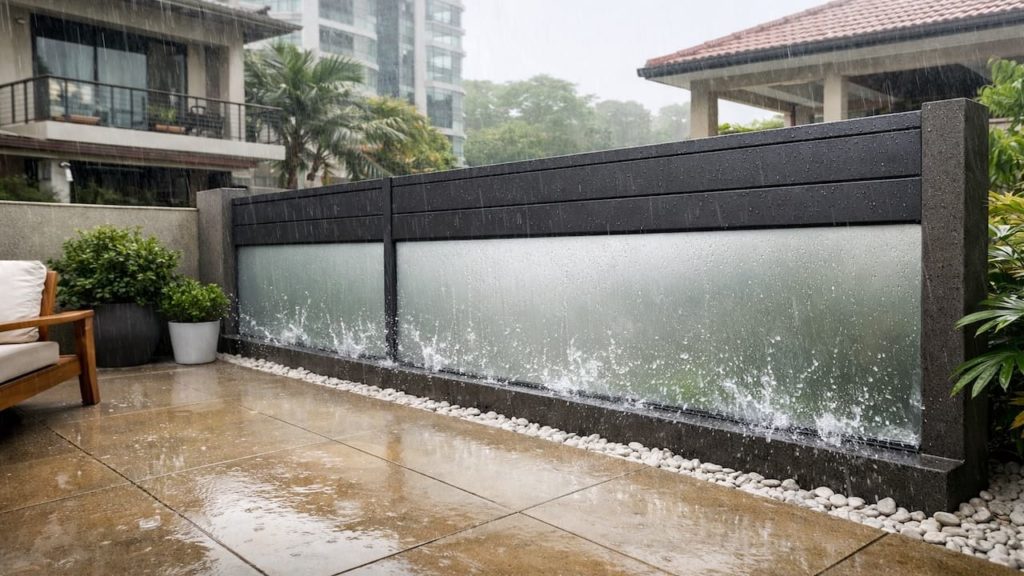 Rain splash privacy walls: 5 tips【Stop streaks and keep surfaces cleaner】