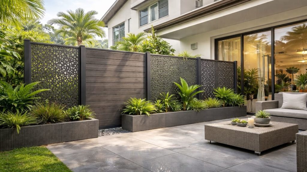 Wet-season privacy screens: 5 checks【Pick materials that resist mold and algae】