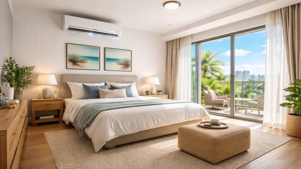 Aircond for bedrooms: 5 tips【Sleep cooler with steady airflow】