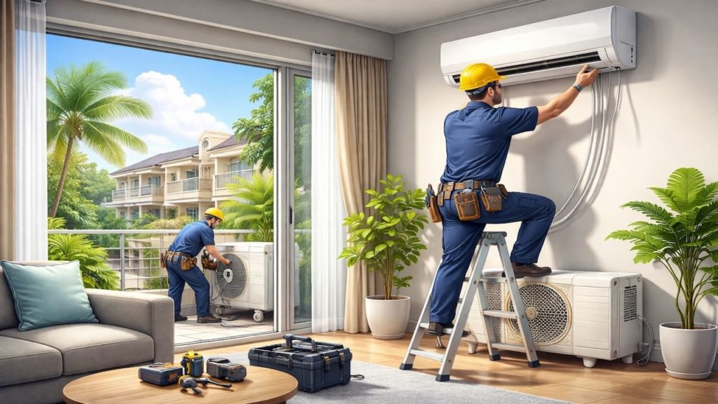 Aircond installation: 5 tips【Prevent leaks and weak cooling later】