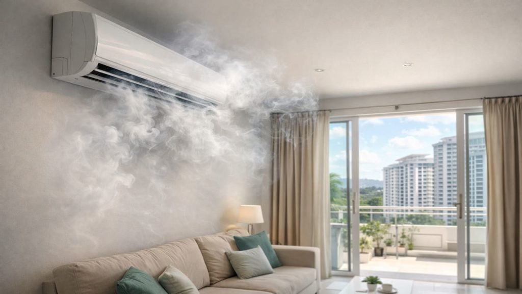 Aircond smells like smoke: 5 urgent signs【Stop using it now】