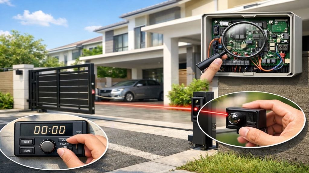 Autogate auto-close fails: 5 checks【Timer settings, sensor input, & logic rules】