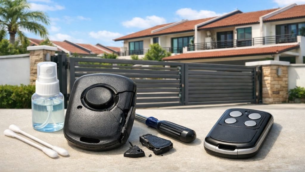 Autogate remote button stuck: 5 fixes【Cleaning, casing damage, replacement options】