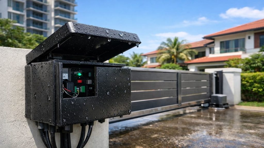 Autogate controller box wet: 5 steps【Drying safely & sealing for humid weather】