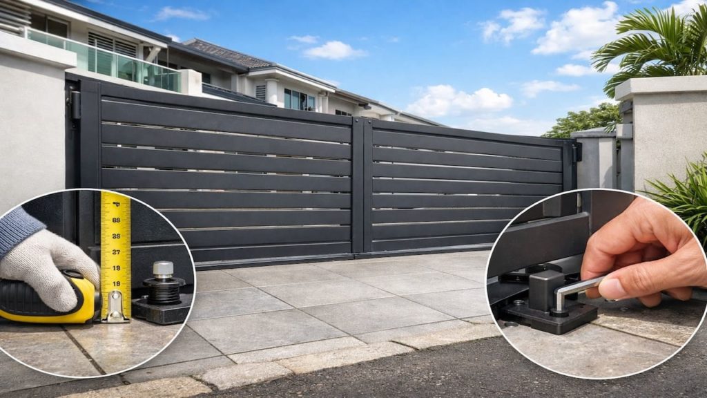 Autogate gate hits floor: 5 checks【Ground level changes & stopper adjustments】