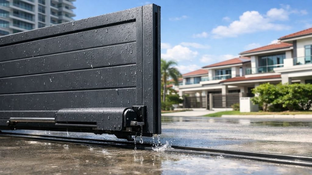 Autogate squeaks after rain: 5 tips【Wipe water, check rust, & lube correctly】