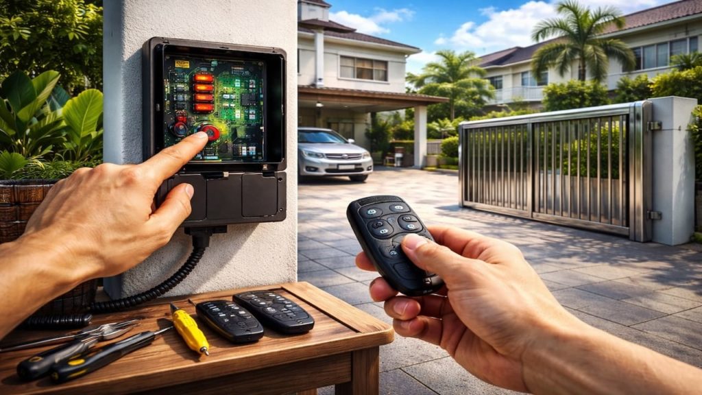 Autogate remote lost: 5 steps【Erase old codes & register a new remote】