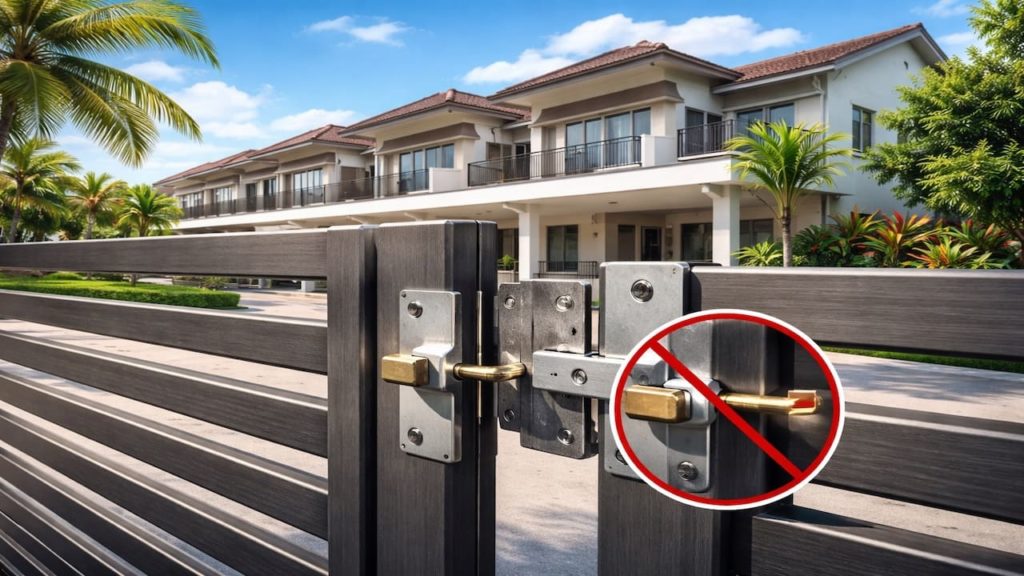 Autogate won’t lock: 5 checks【Latch alignment, stopper position, & sagging】